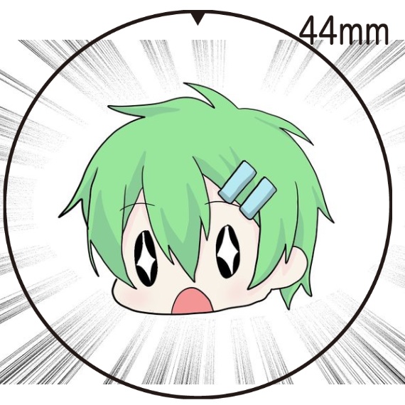 缶バッジ  お顔