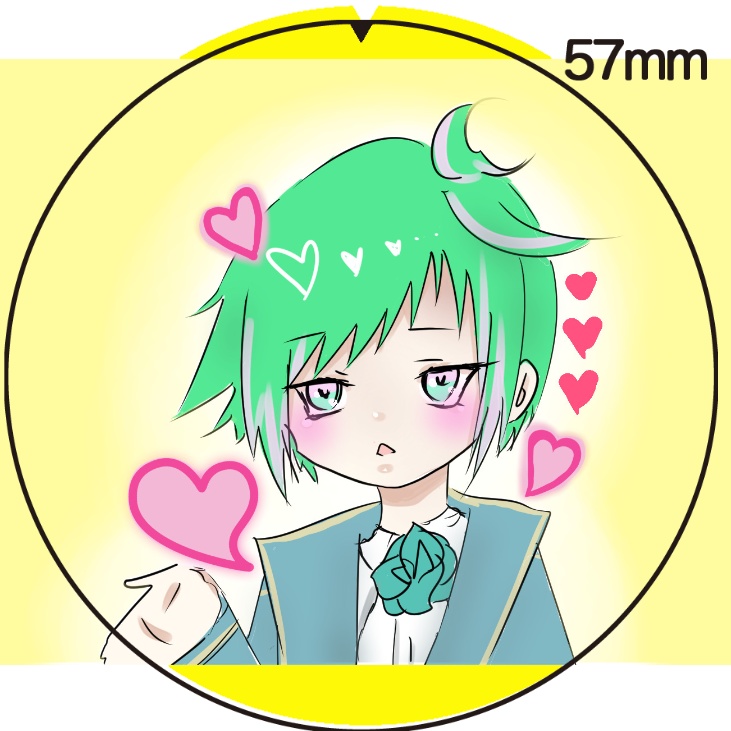 デカ缶バッジ【ミニ王子】