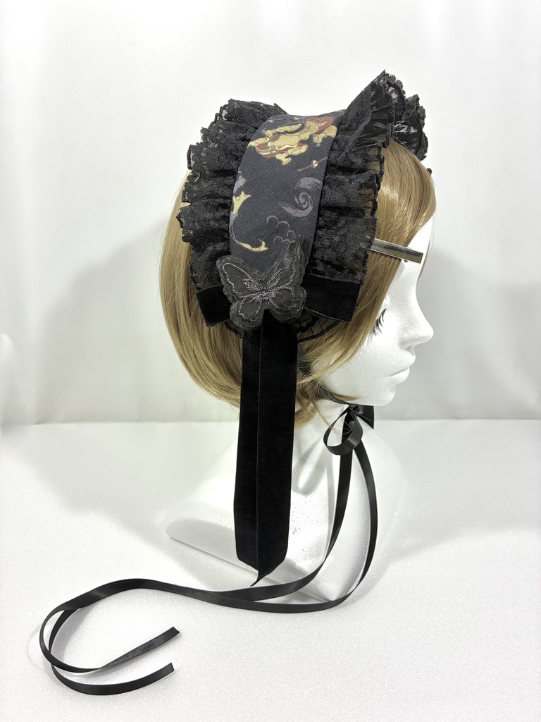Gothic Wa-Lolita Headdress (Raijin & Fujin) 🥀