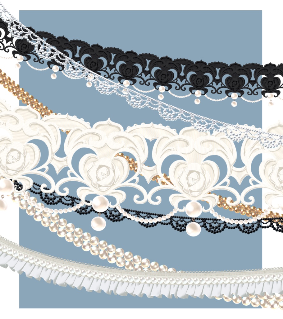 【CLIP STUDIO対応】パール装飾ブラシセット