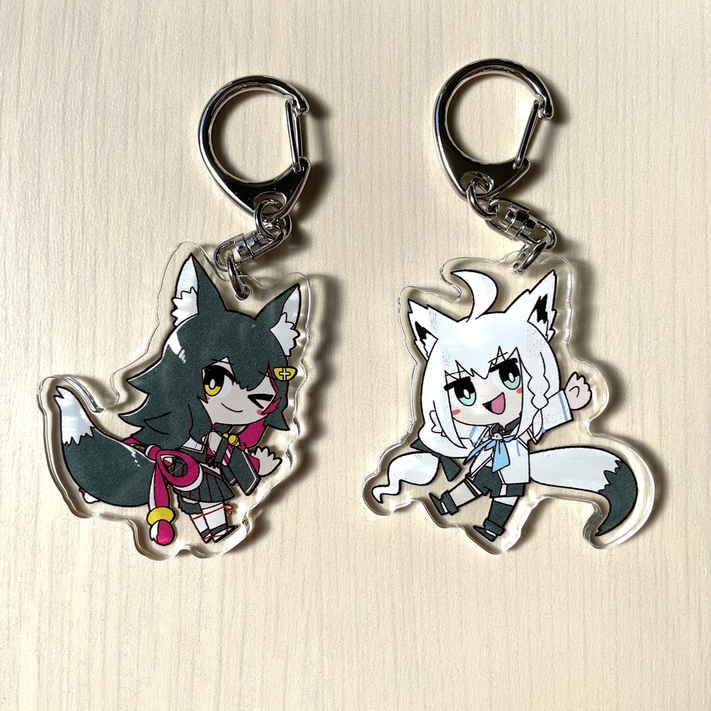 【ホロライブ非公式】白上フブキアクキー【フブミオシリーズ】