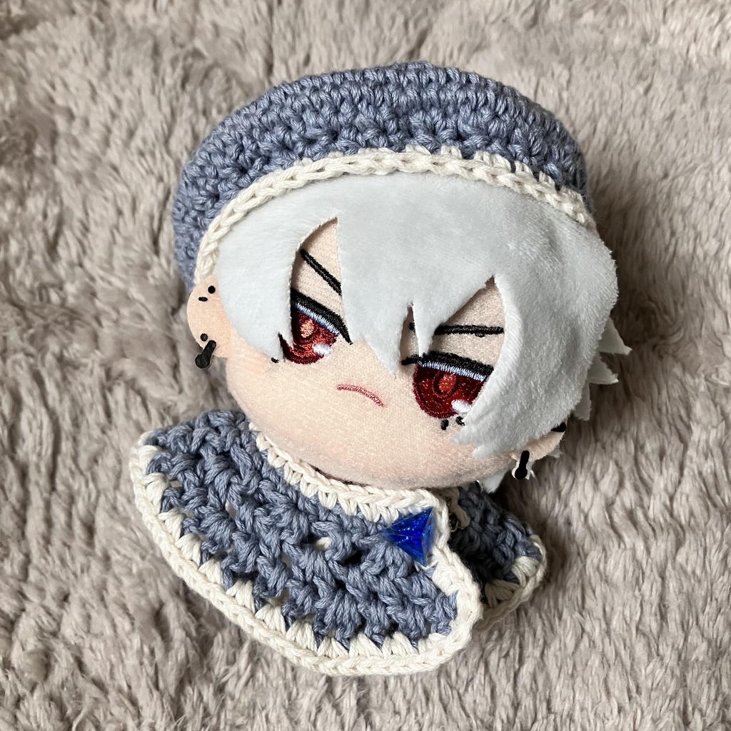 【フクヤ/ピコ/ちぃ/ちびぐるみサイズ】ハマぬいの為のベレー帽とケープのセット