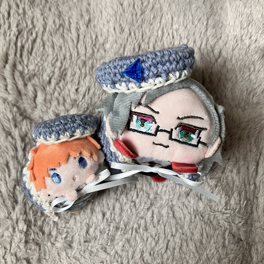 【まめ/もちサイズ】ハマぬいの為のベレー帽とケープのセット