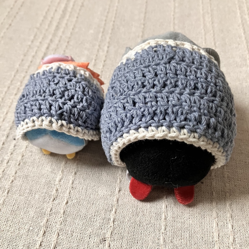 【まめ/もちサイズ】ハマぬいの為のベレー帽とケープのセット