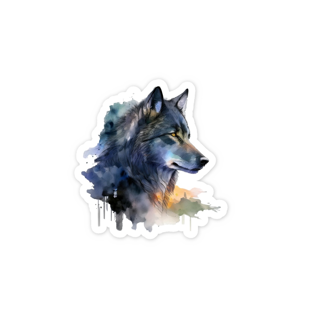 loups sticker 2 variations