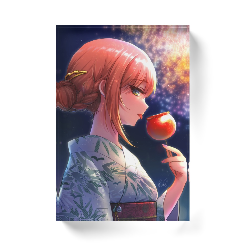 浴衣きょったんアクリルブロック