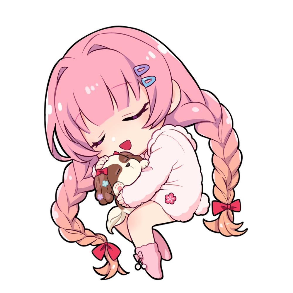 梅桃こうめ アクリルキーホルダー(パジャマver)