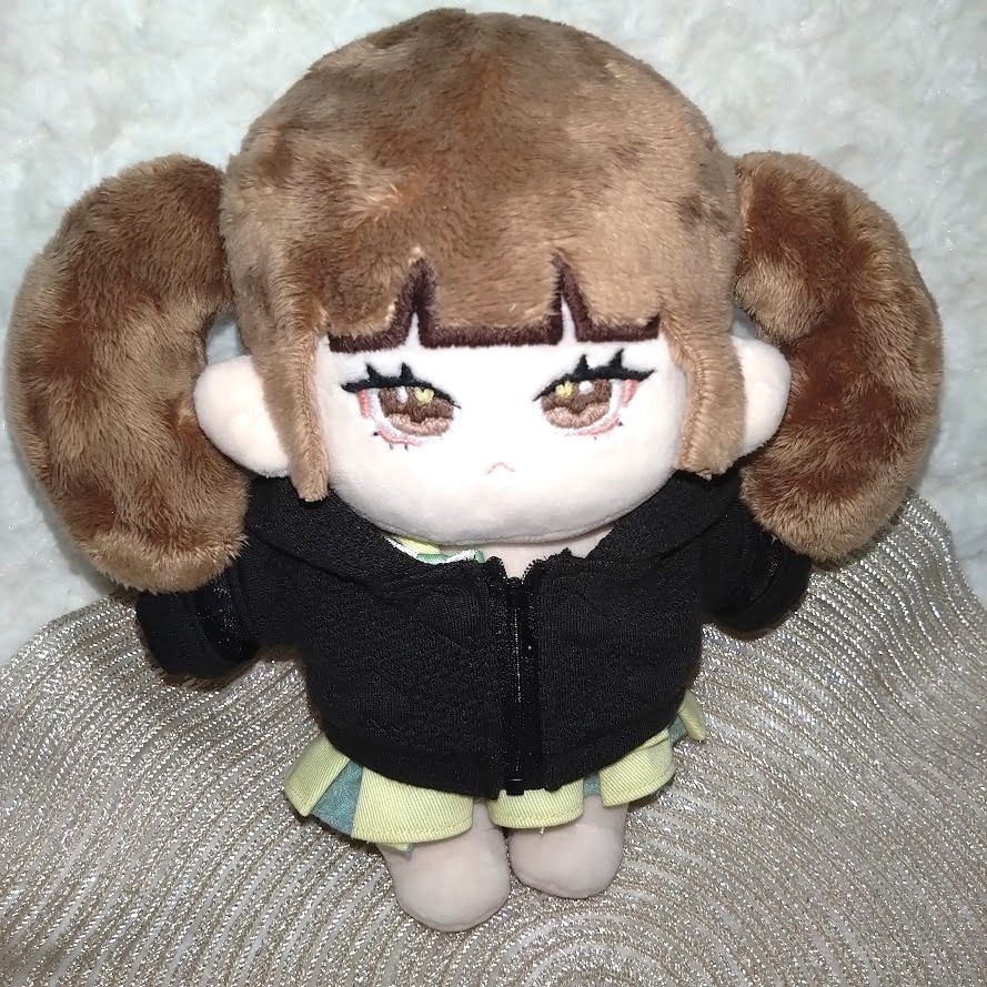 20cmぬい服 オープンジップパーカー