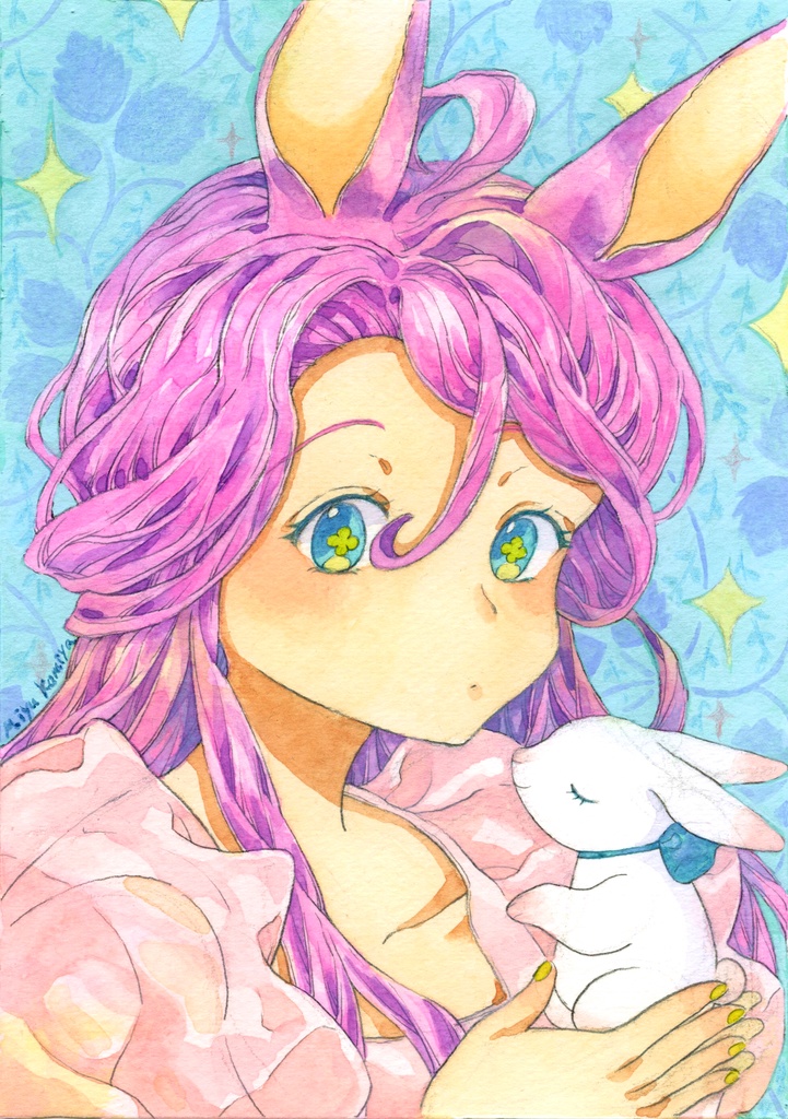 原画「Lovely pink」