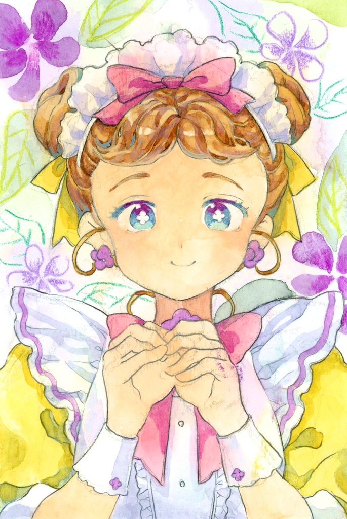 ミニ原画「メイドさん②」