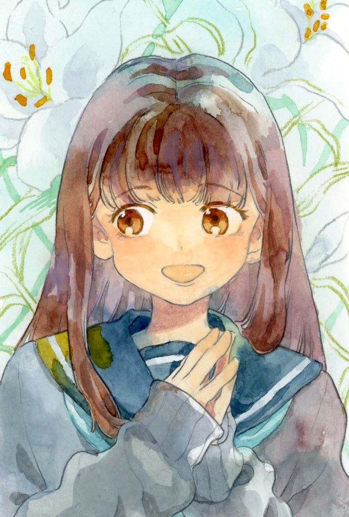 ミニ原画「セーラー服ちゃん②」