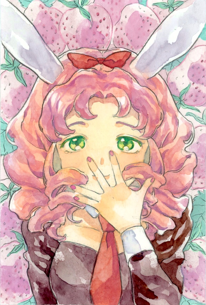 ミニ原画「うさぎちゃん」