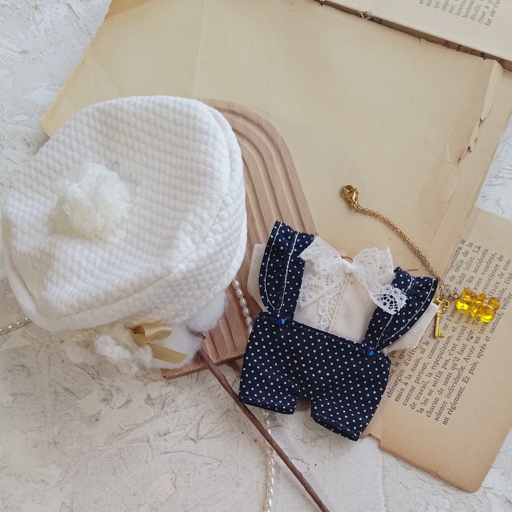 16cm ぬい ぬい服 ズボン ベレー帽