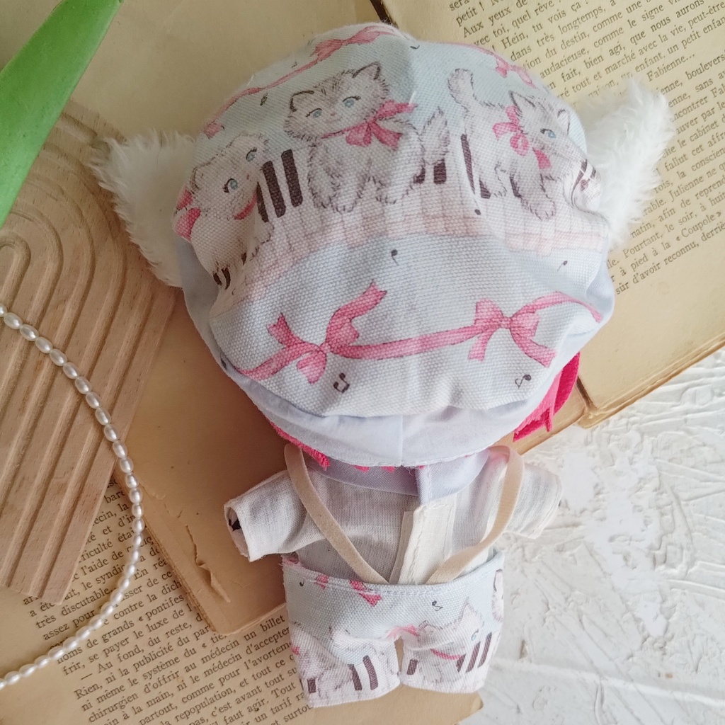 16cm ぬい ぬい服 ズボン 猫耳 ねこみみ
