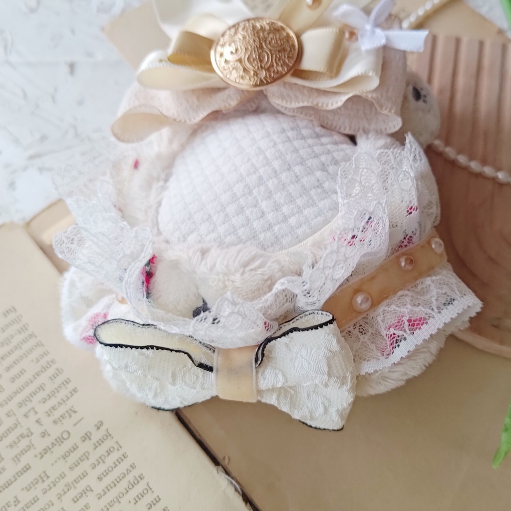 10 11 12cm ぬい服 ぬい リボン ヘドレ ヘッドドレス