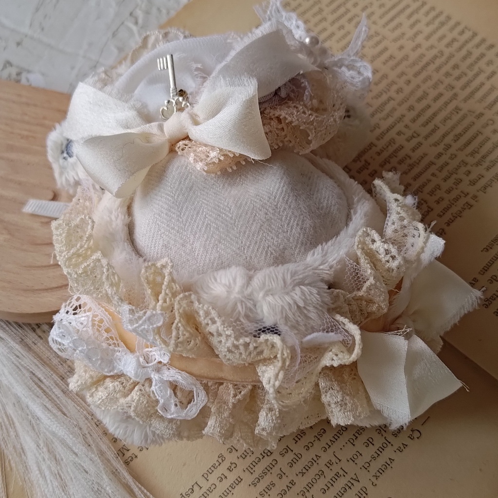 10 11 12cm ぬい ぬい服 リボン ヘドレ ヘッドドレス