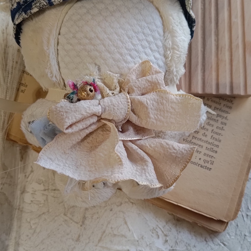 10 11 12cm ぬい ぬい服 ベレー帽 リボン