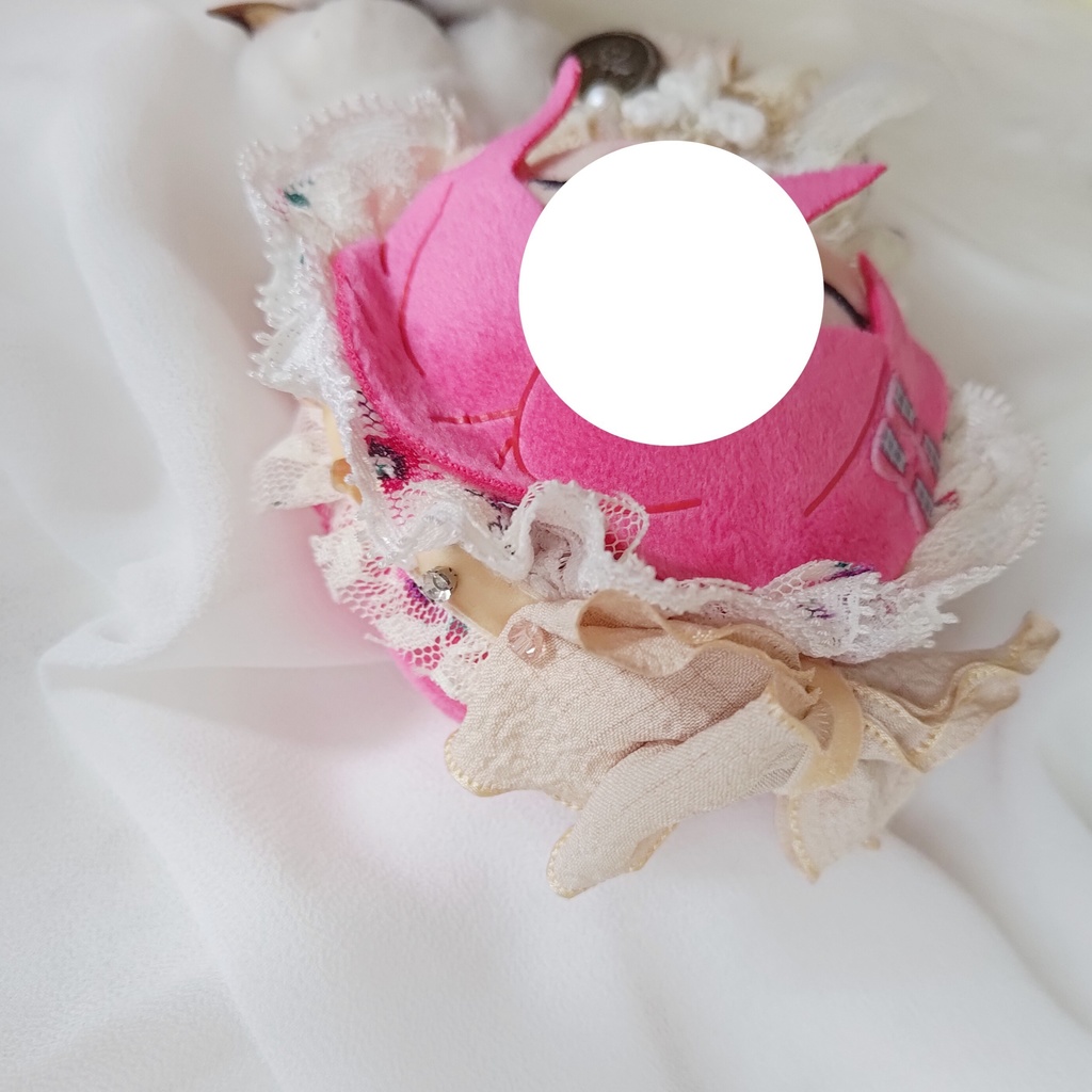 10 11 12cm ぬい ぬい服 ヘッドドレス ヘドレ リボン