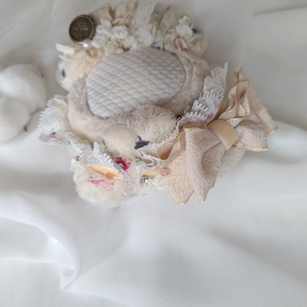 10 11 12cm ぬい ぬい服 ヘッドドレス ヘドレ リボン