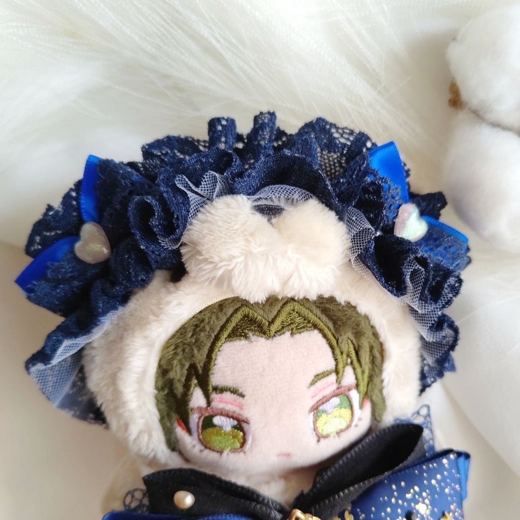 10 11 12cm ぬい ぬい服 リボン ヘドレ ヘッドドレス