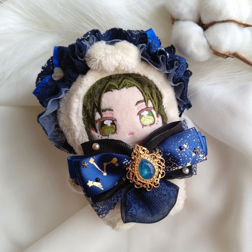 10 11 12cm ぬい ぬい服 リボン ヘドレ ヘッドドレス