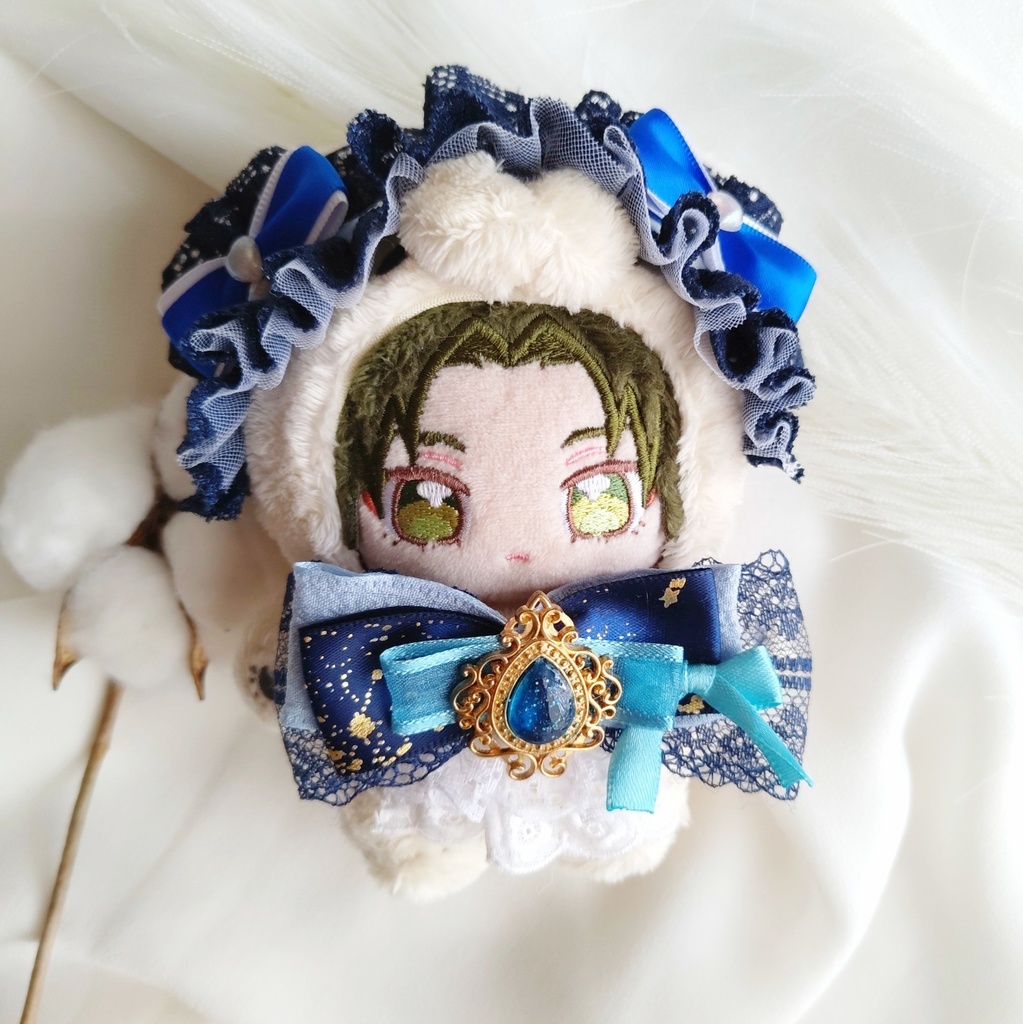 10 11 12cm ぬい ぬい服 リボン ヘドレ ヘッドドレス
