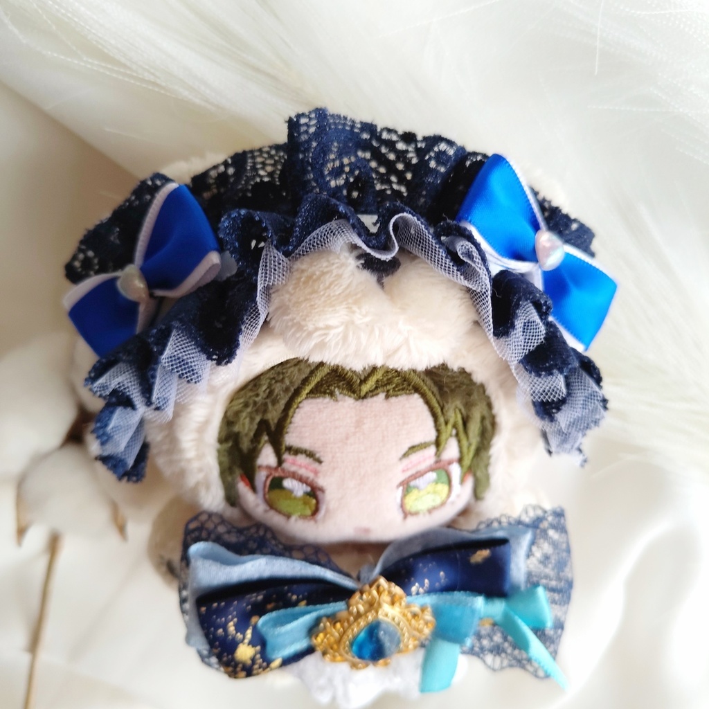 10 11 12cm ぬい ぬい服 リボン ヘドレ ヘッドドレス