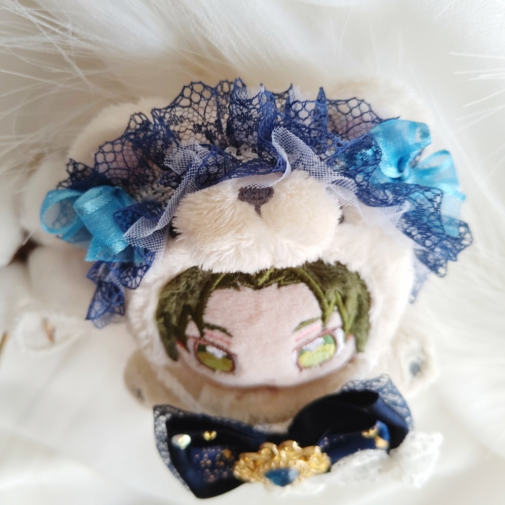 10 11 12cm ぬい服 リボン ヘドレ ヘッドドレス