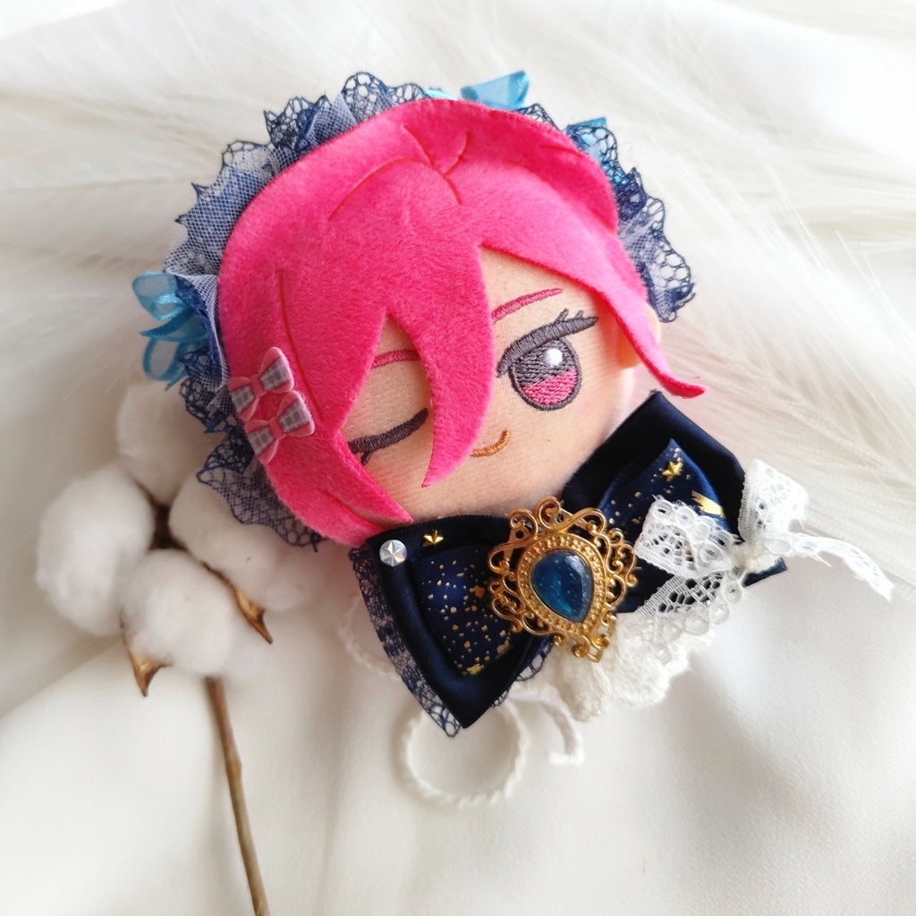 10 11 12cm ぬい服 リボン ヘドレ ヘッドドレス