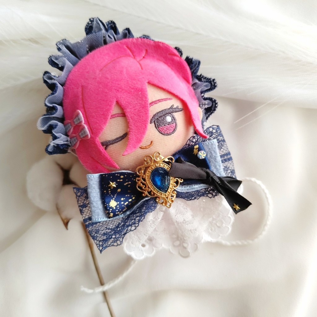 10 11 12cm ぬい服 リボン ヘドレ ヘッドドレス