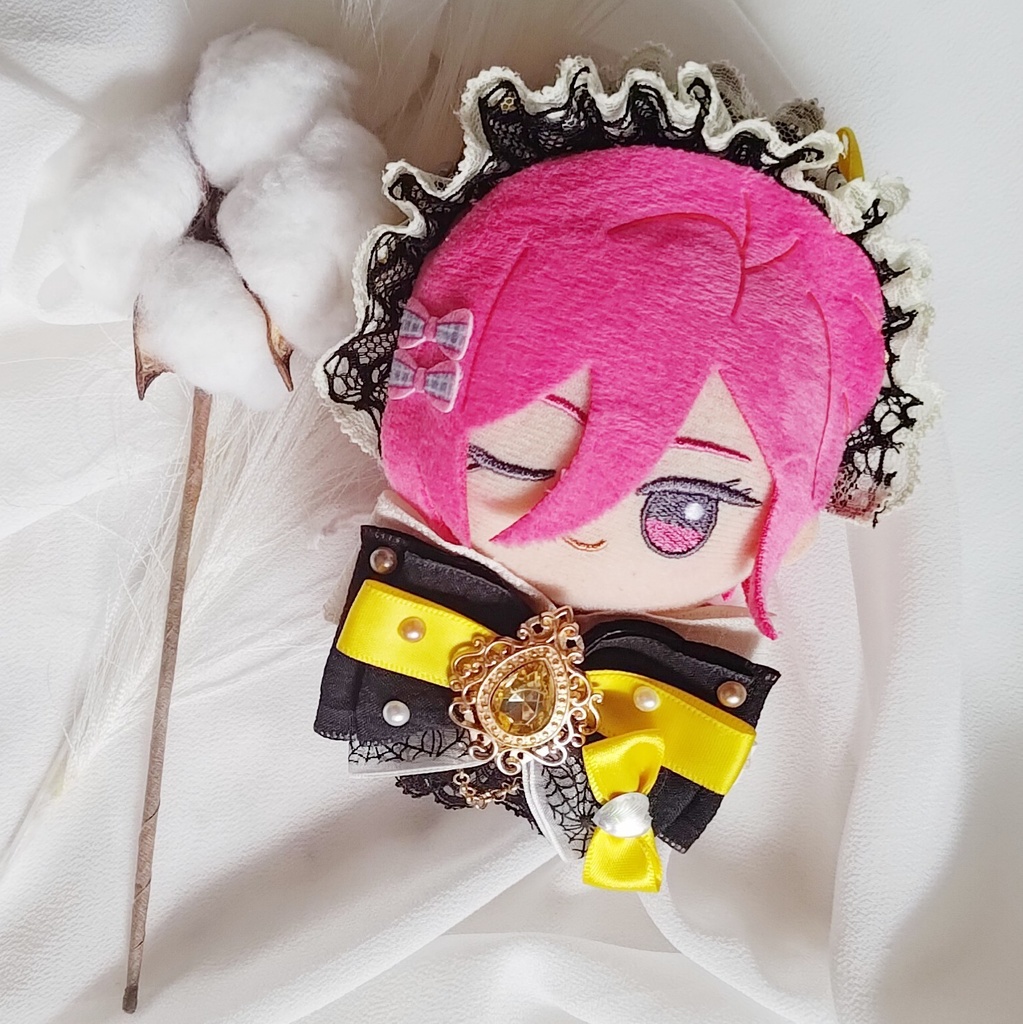 10 11 12cm ぬい服 リボン ヘドレ ヘッドドレス