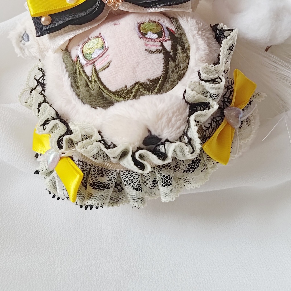 10 11 12cm ぬい服 リボン ヘドレ ヘッドドレス