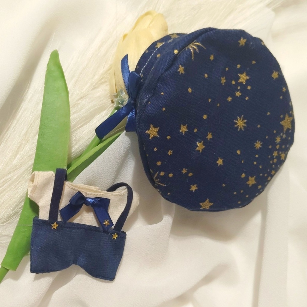 10 11 12cm ぬい ぬい服 ちびぐるみ ベレー帽 ズボン