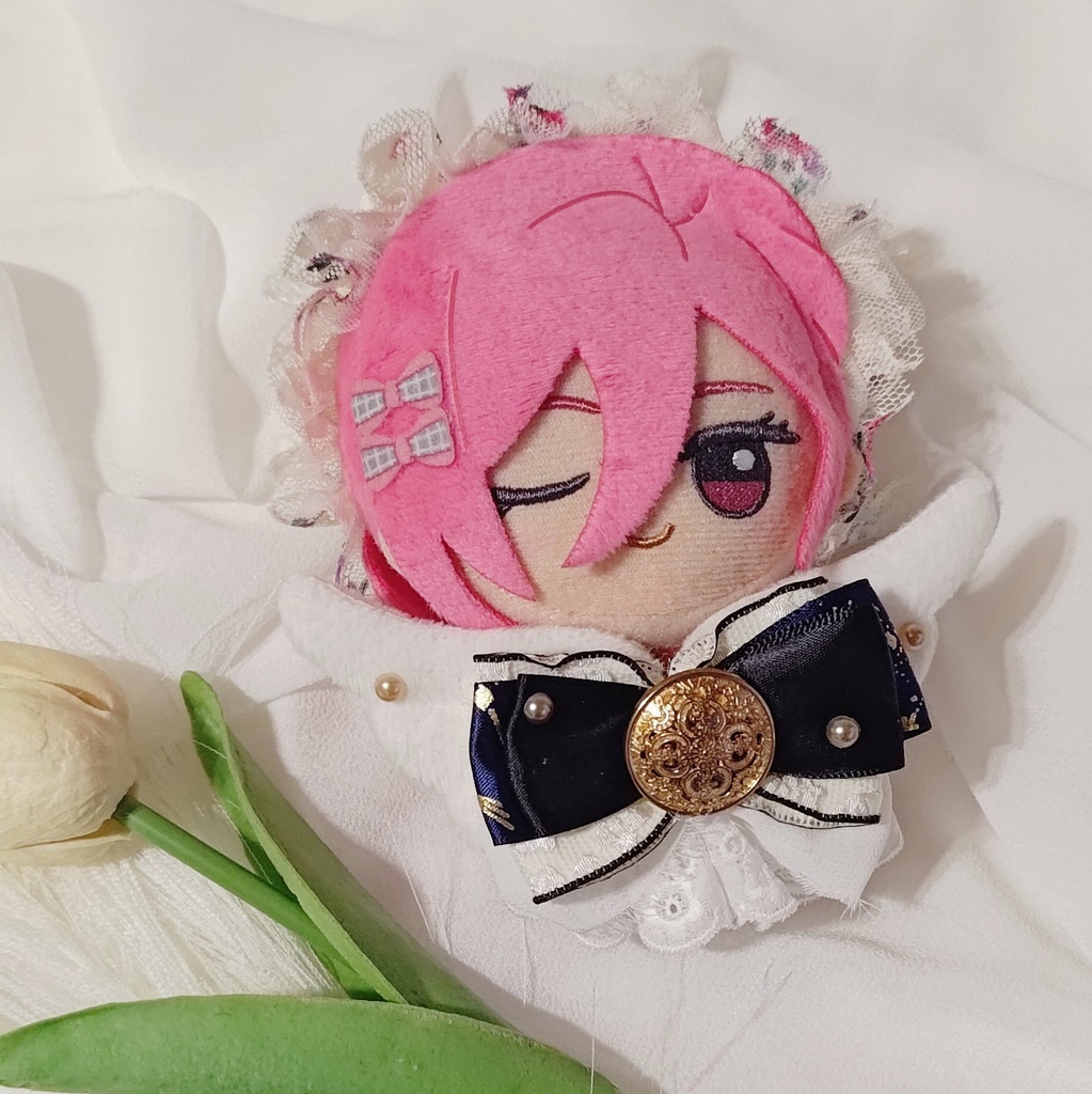 10 11 12cm ぬい ぬい服 リボン ヘドレ ヘッドドレス