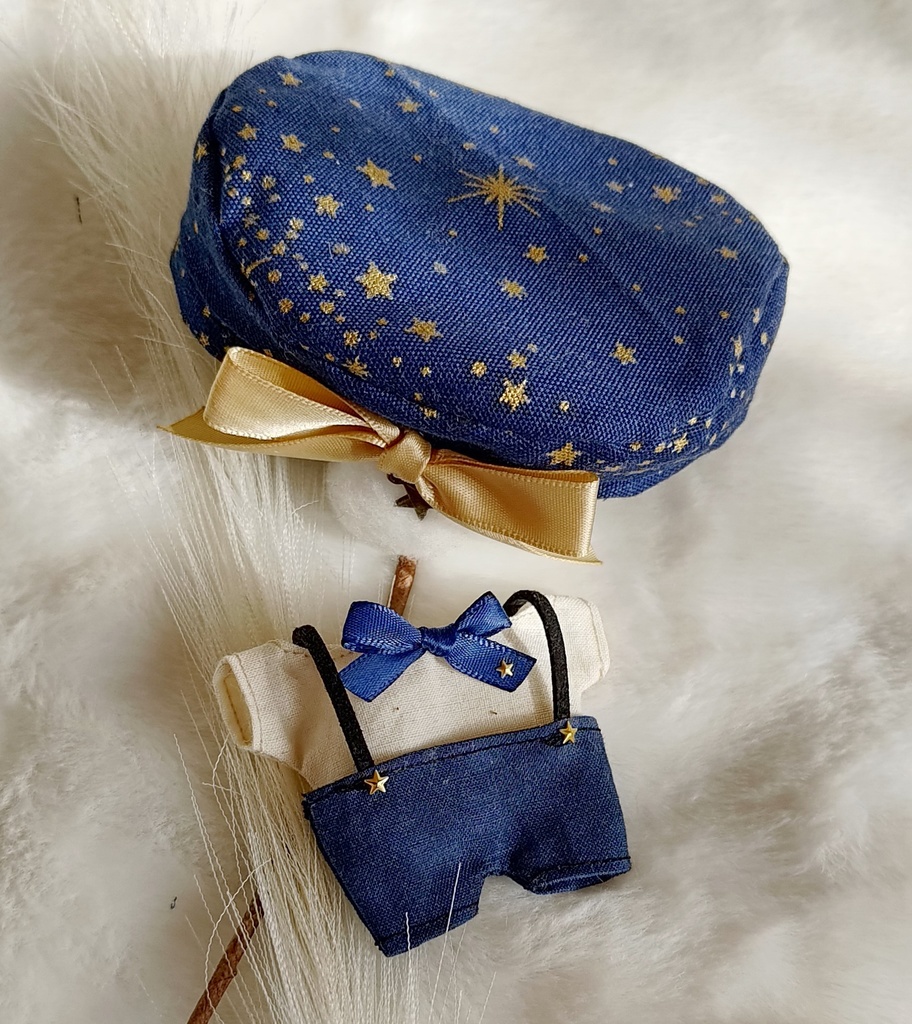 10 11 12cm ぬい服 ぬい ベレー帽 ズボン ちびぐるみ