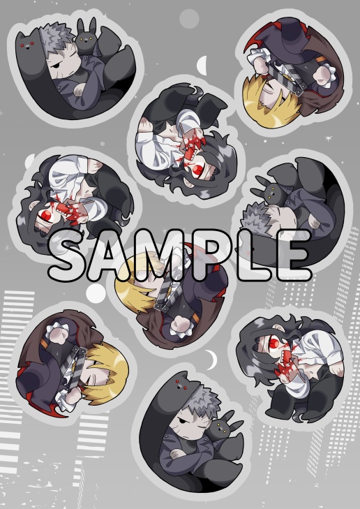 【C107】死徒二十七祖/まほよ教会組 つめこみクリアステッカー