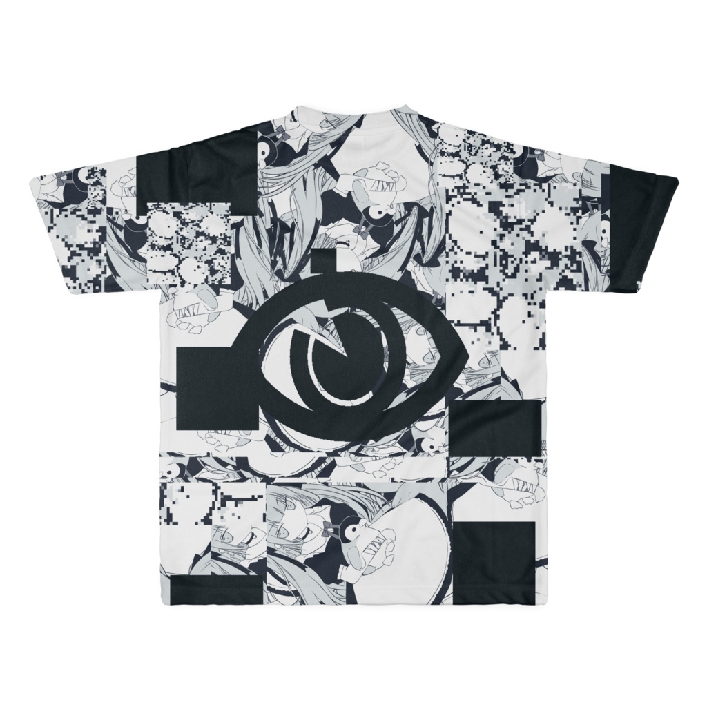 十モザイクの目十白黒