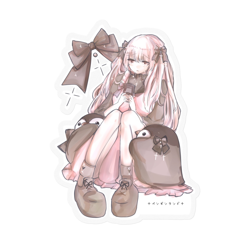 ゆらめき十字架リボンAliceちゃんステッカー