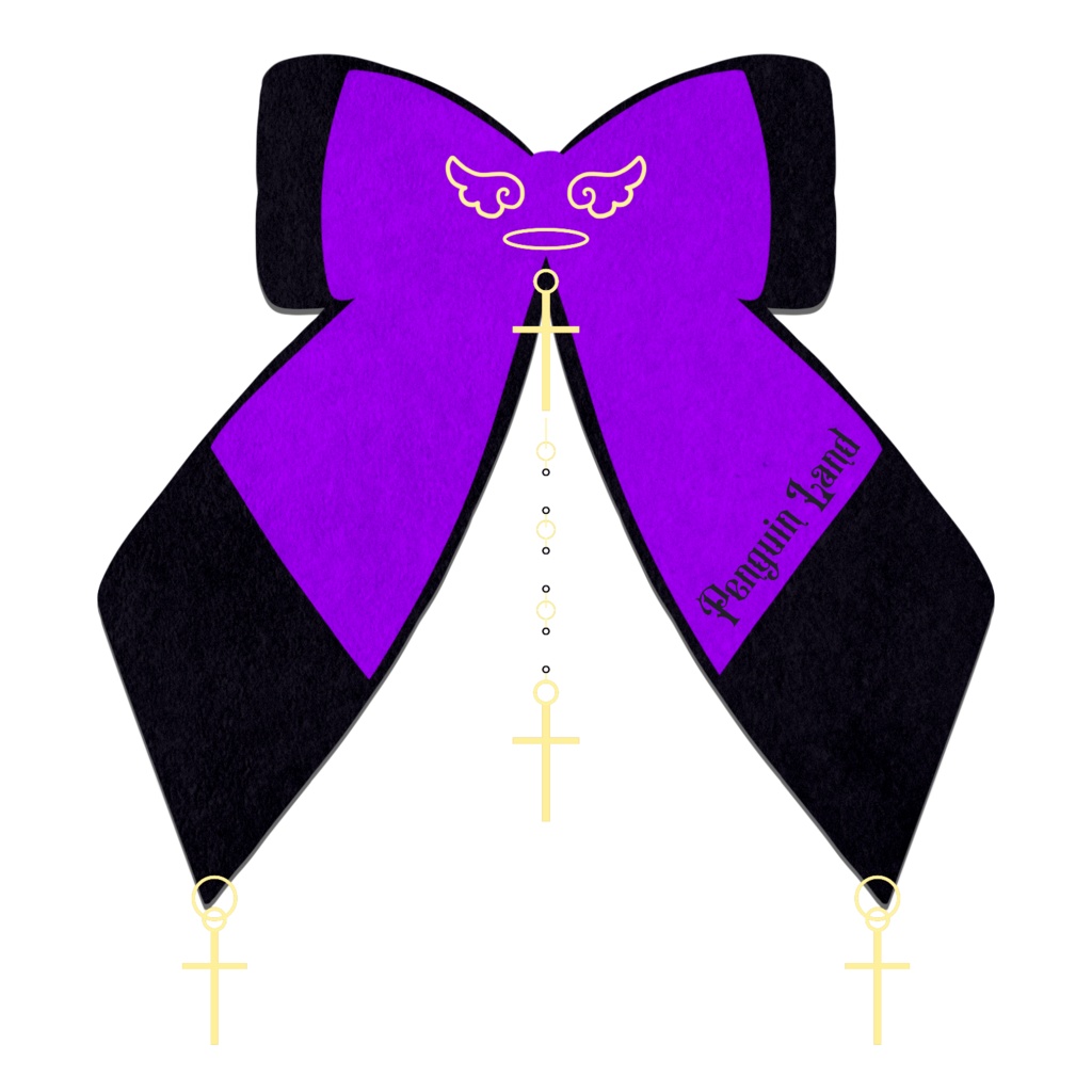 【アクリルキーホルダー】ゆらめき十字架ロザリオの祈りリボン【 ロリータ ゆめかわいい 量産型 地雷系】