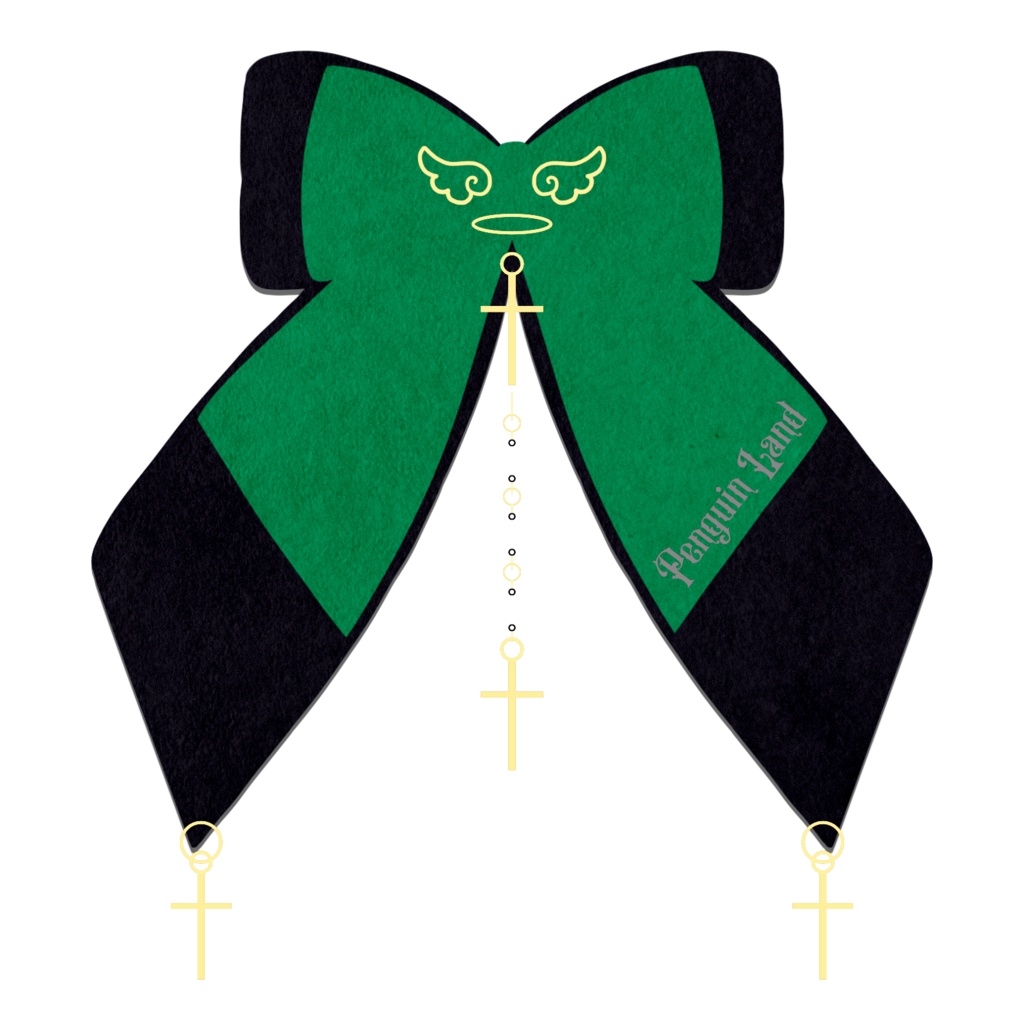 【アクリルキーホルダー】ゆらめき十字架ロザリオの祈りリボン【 ロリータ ゆめかわいい 量産型 地雷系】