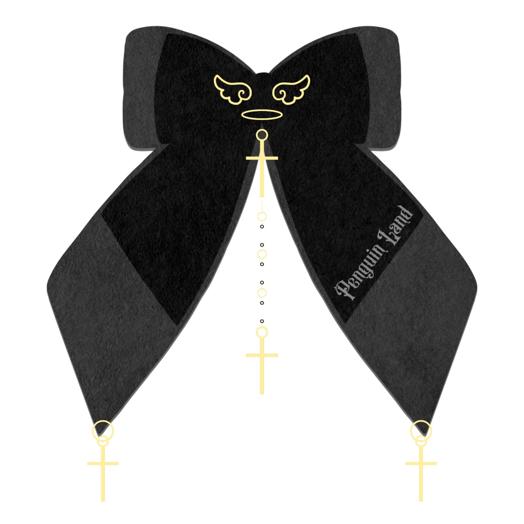 【アクリルキーホルダー】ゆらめき十字架ロザリオの祈りリボン【 ロリータ ゆめかわいい 量産型 地雷系】