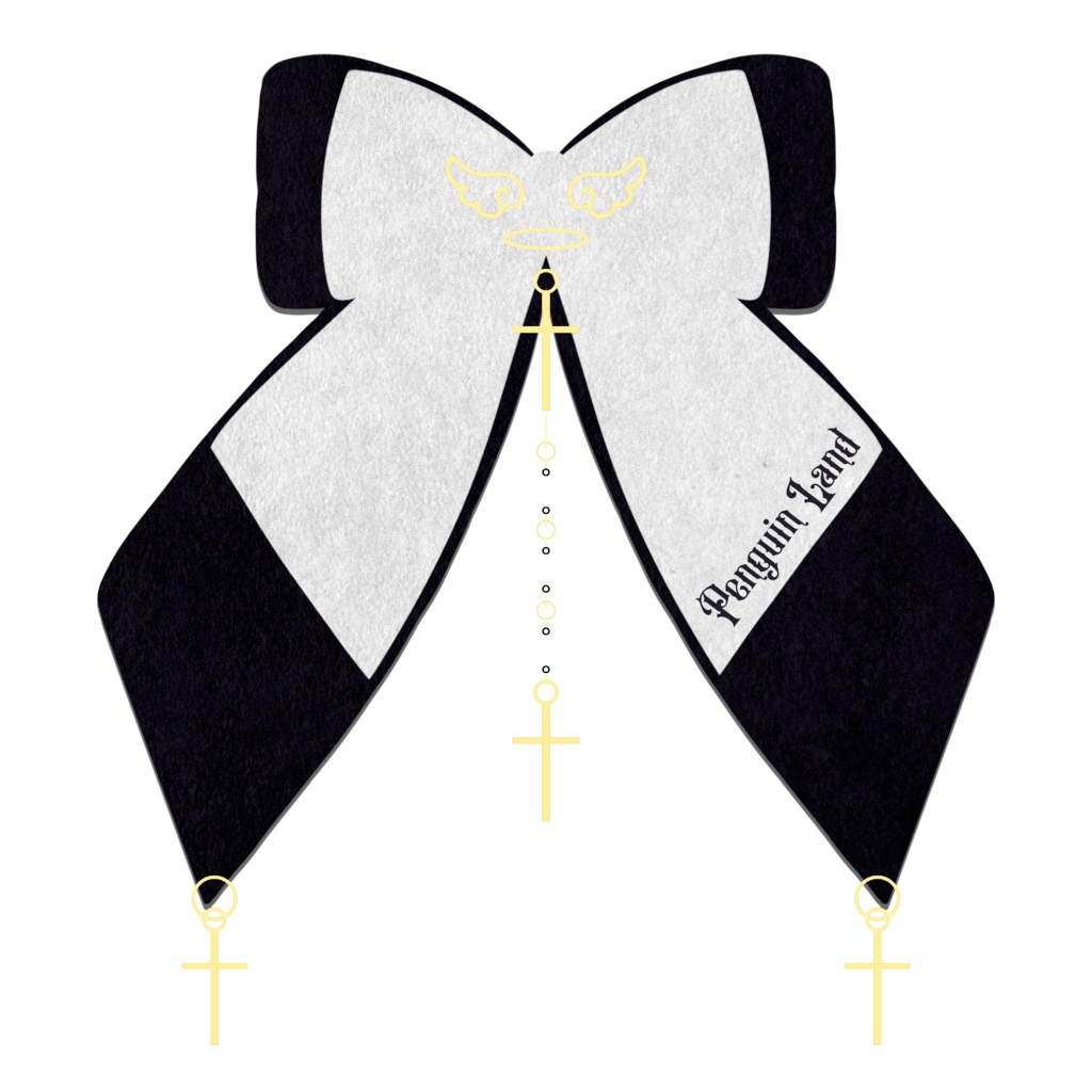 【アクリルキーホルダー】ゆらめき十字架ロザリオの祈りリボン【 ロリータ ゆめかわいい 量産型 地雷系】