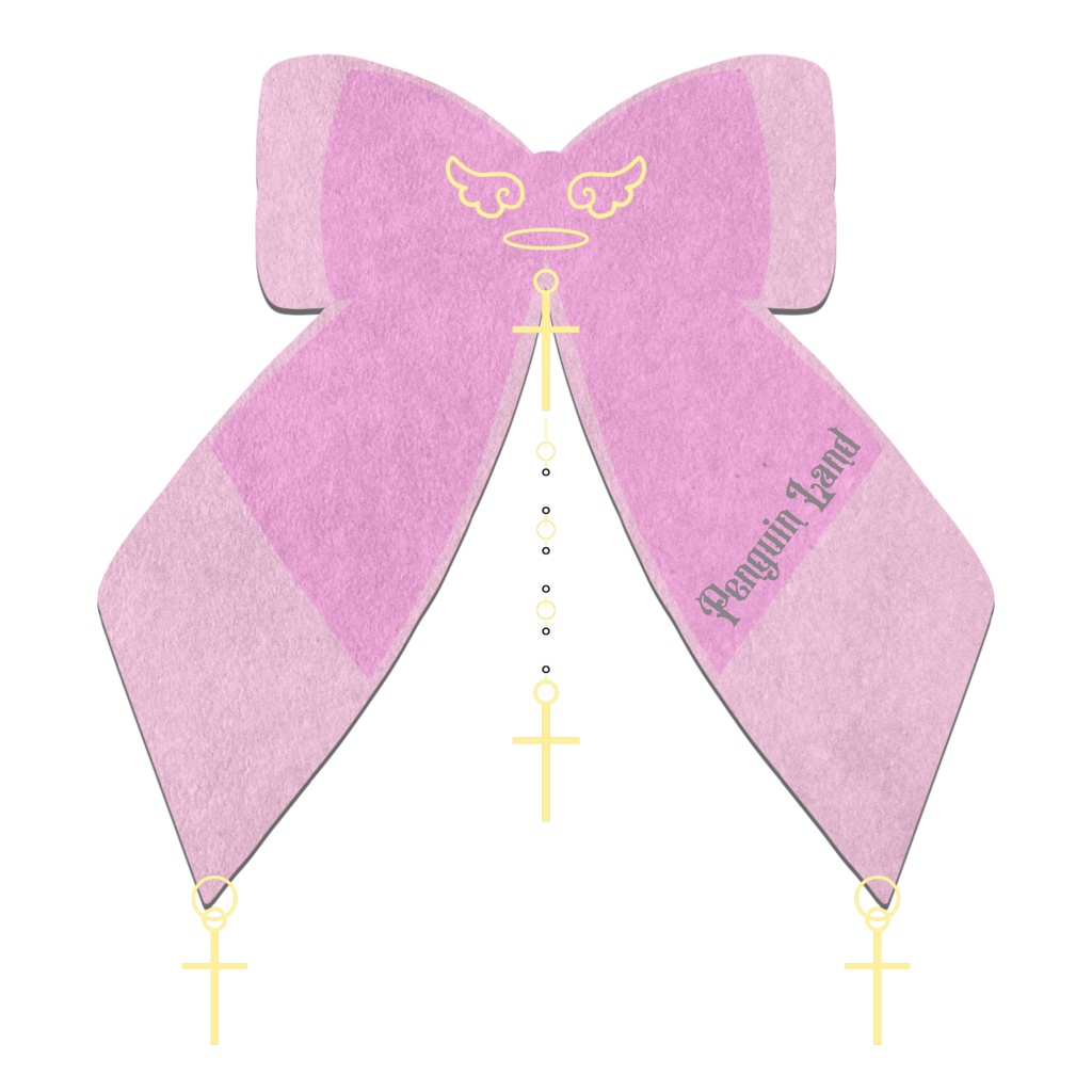 【アクリルキーホルダー】ゆらめき十字架ロザリオの祈りリボン【 ロリータ ゆめかわいい 量産型 地雷系】