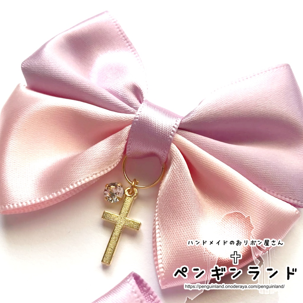 【ヘアクリップ|左右セット】ゴスロリ蝶々おリボン