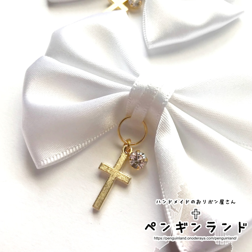 【ヘアクリップ|左右セット】ゴスロリ蝶々おリボン