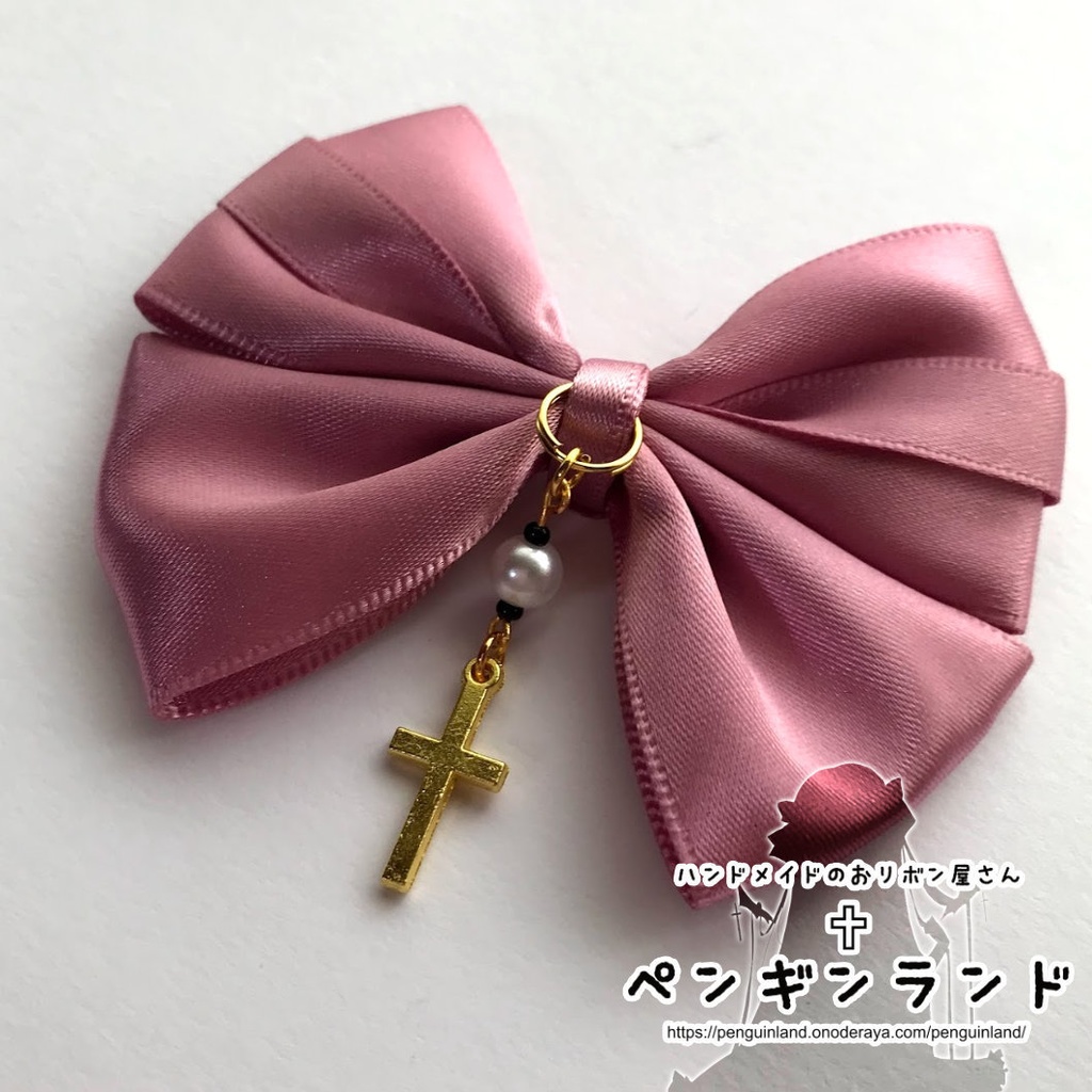 【ヘアクリップ|左右セット】ゴスロリ蝶々おリボン