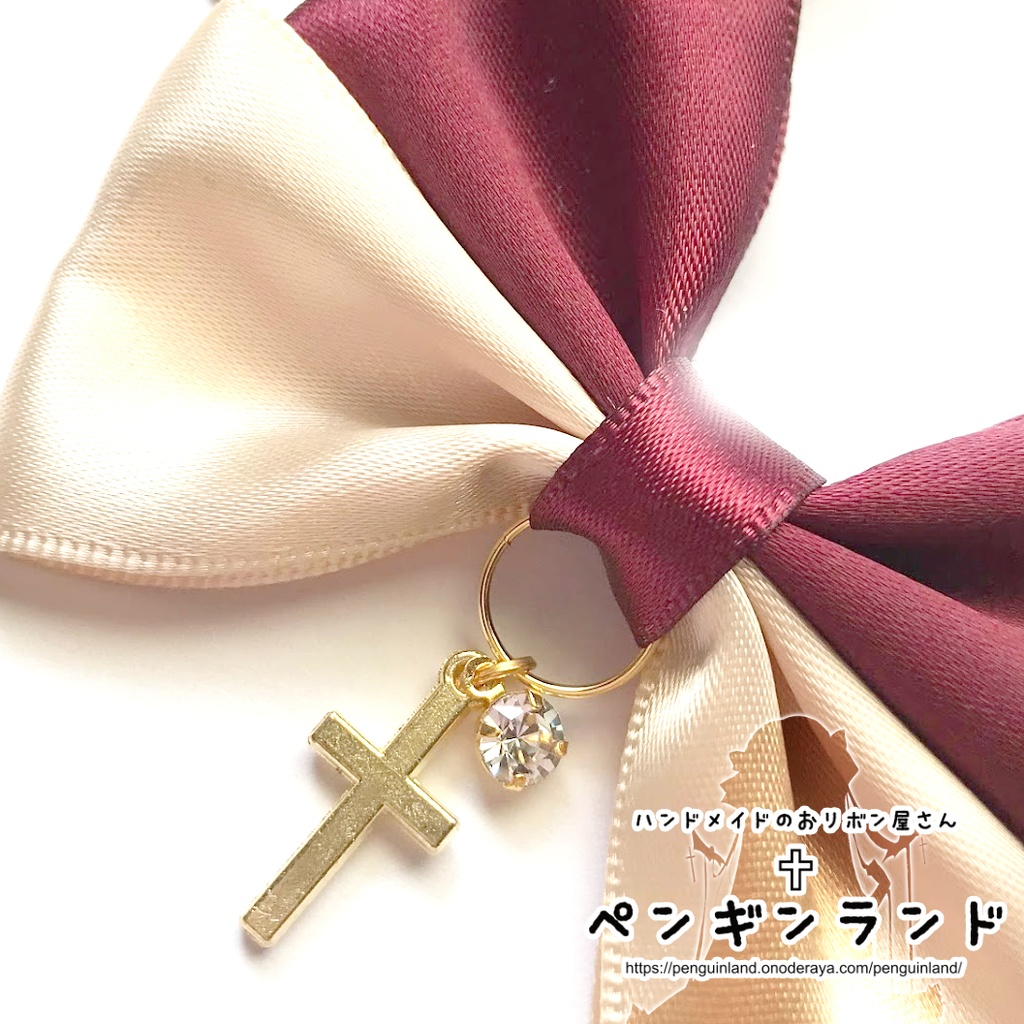 【ヘアクリップ|左右セット】ゴスロリ蝶々おリボン