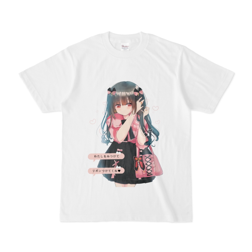 【ちょうちょリボン】お姫様地雷ちゃん♥おめかしTシャツ