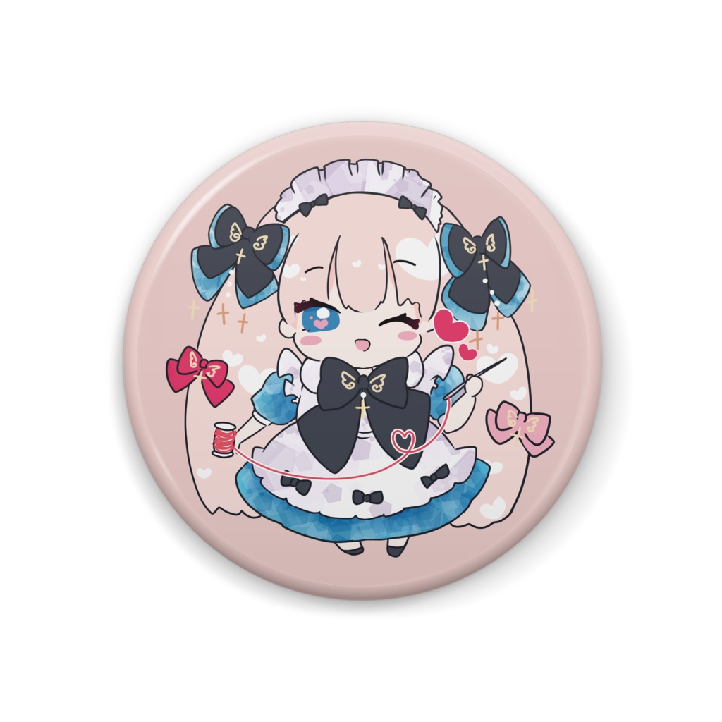 ペンギンランドのメイドのアリスちゃんカンバッチ