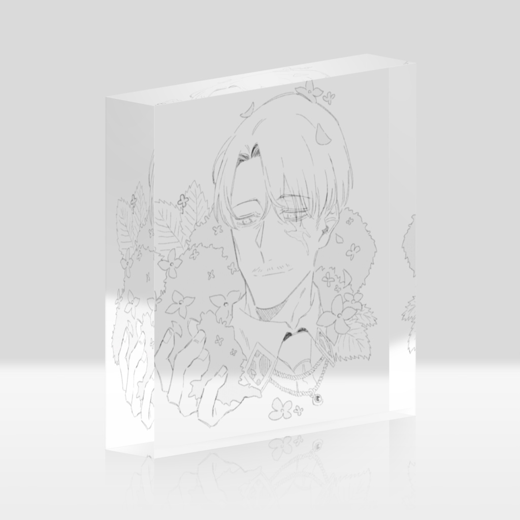 アジサイアクリルブロック